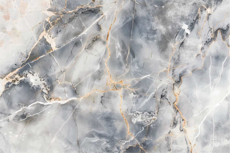 Blålig grå nuance marmor vinyl tæppe - TenStickers