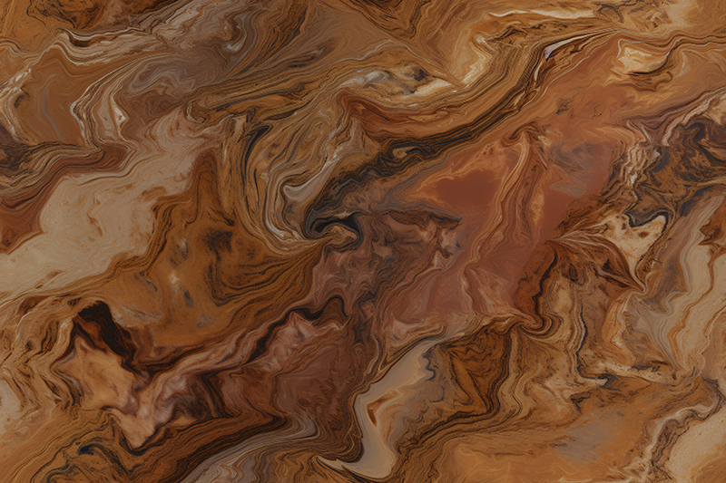 Brun nuance marmor vinyl tæppe - TenStickers