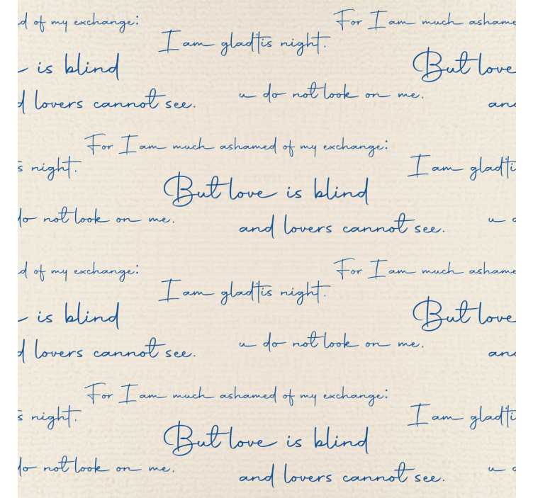 Tekstil diagram tapet med tekst - TenStickers