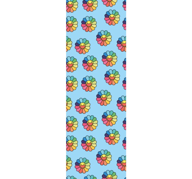 Muntert blomstermønster baby tapet - TenStickers