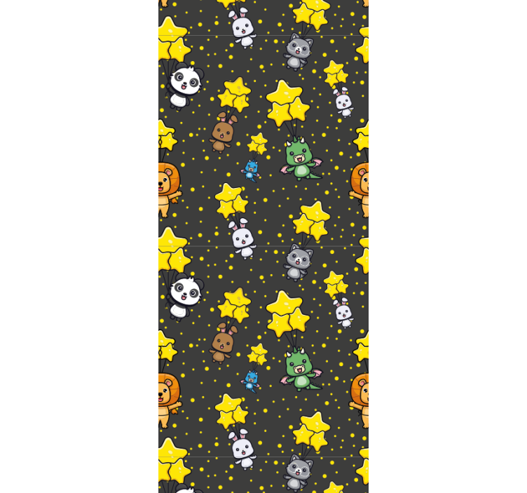 Babydyr og stjerner baby tapet - TenStickers