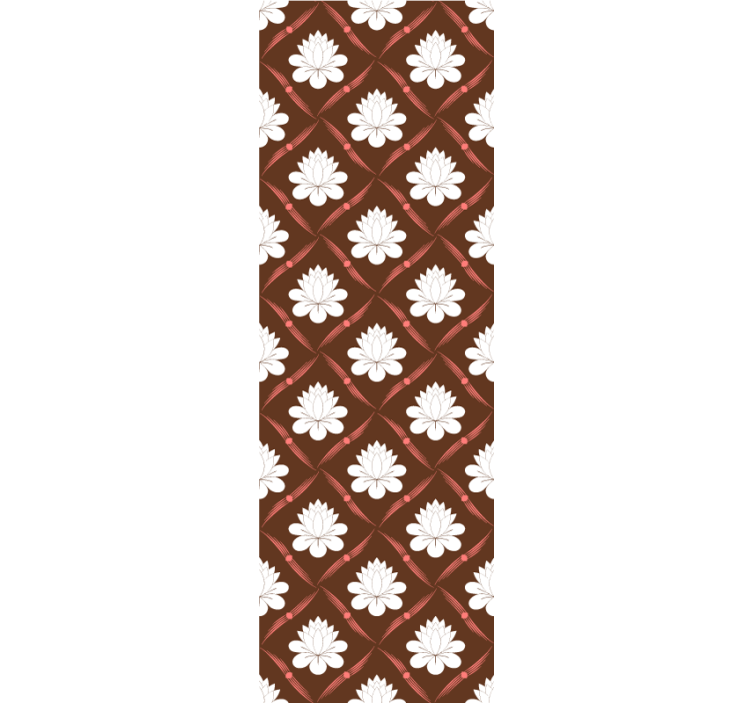 Lotus mønster design blomstret tapet - TenStickers