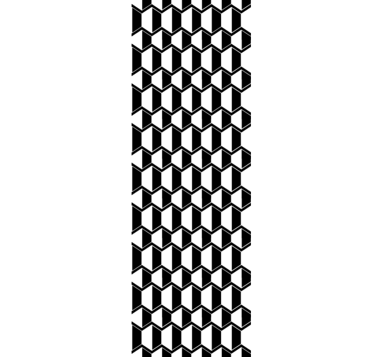 3d kubisk mønster geometrisk tapet - TenStickers