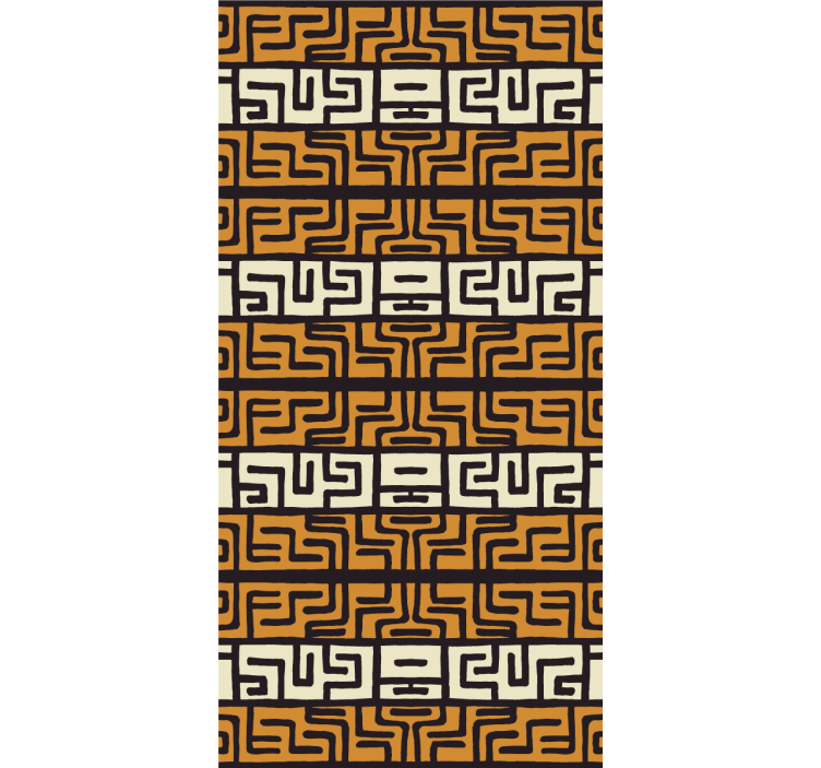 Labyrint mønster abstrakt tapet - TenStickers