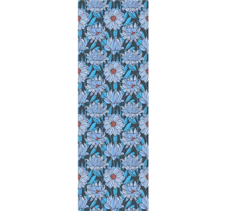 Frodigt blomsterdesign blomster tapet - TenStickers