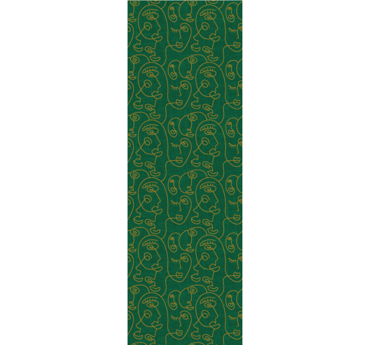 Unikke linjeflader tapet kunst - TenStickers