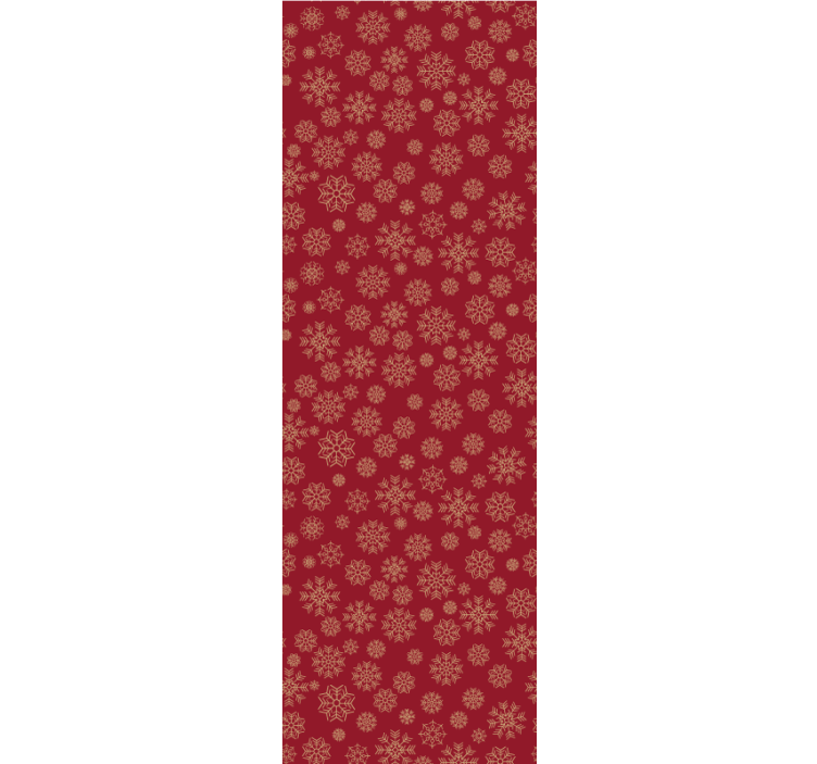 Frostigt blomsterdesign juletapet - TenStickers