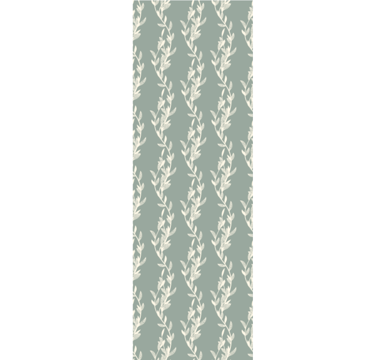 Delikat vindesign blomstret tapet - TenStickers