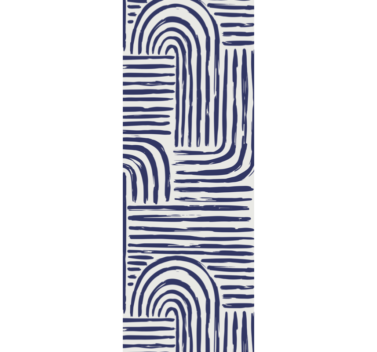 Buet linje design geometrisk tapet - TenStickers