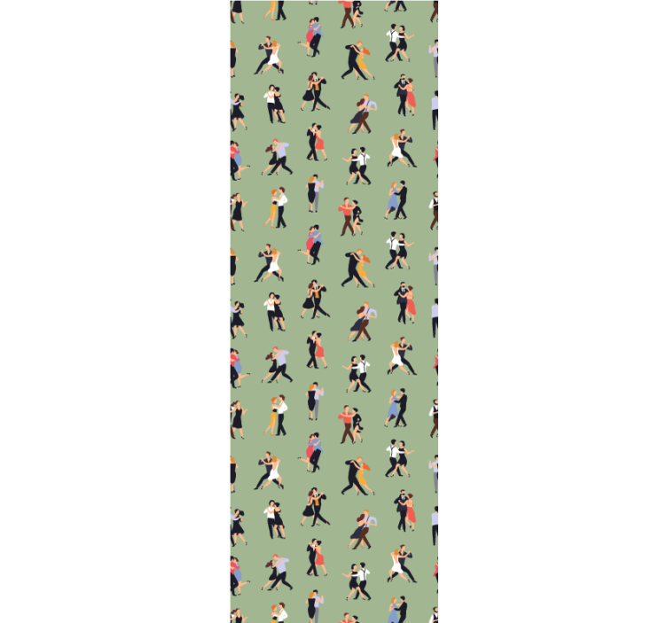 Dansende par personlig tapet - TenStickers