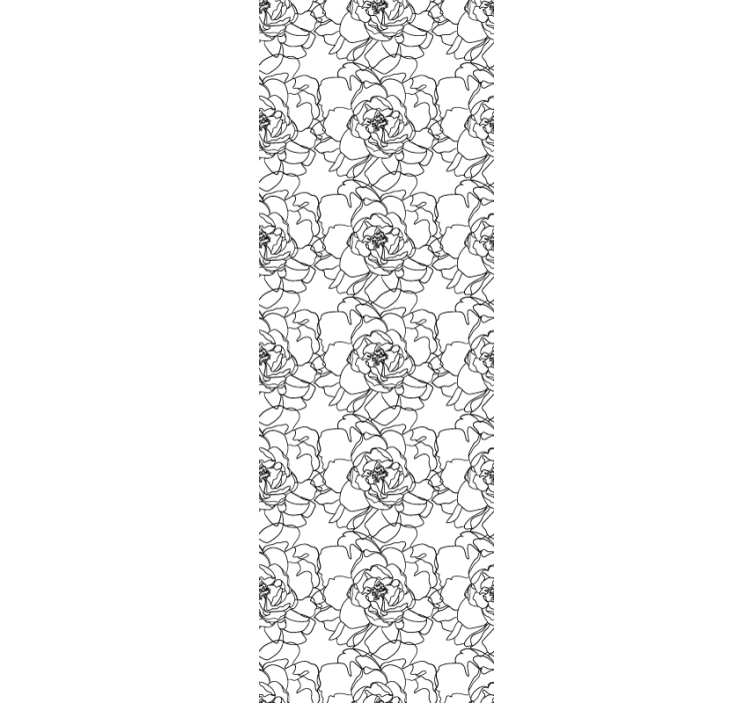 Elegant blomst blomstret tapet - TenStickers