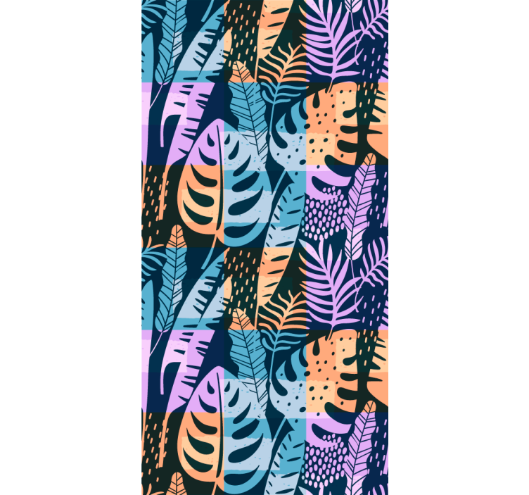 Tapet blade i tropiske farver - TenStickers