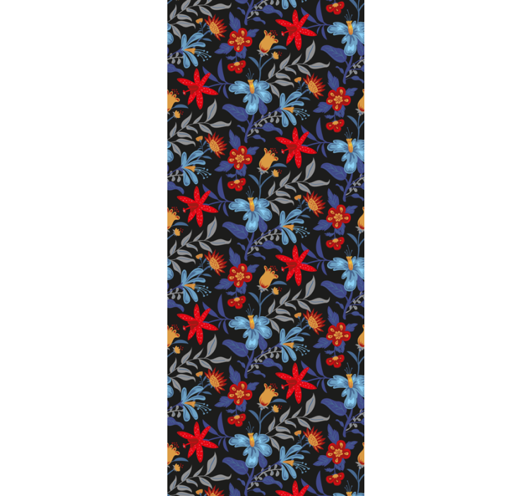 Pulserende blomsterarrangement blomster tapet - TenStickers