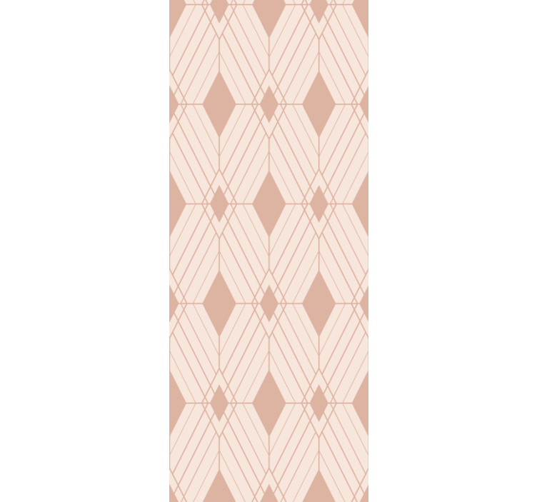 Pastel deco diamanter geometrisk tapet - TenStickers