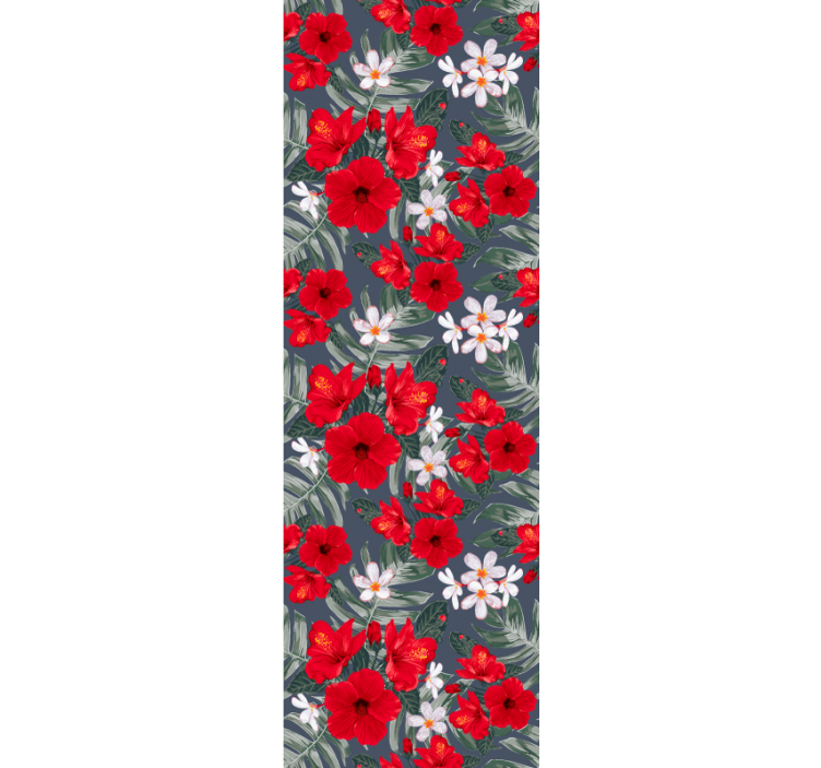 Levende blomsterudstilling blomster tapet - TenStickers