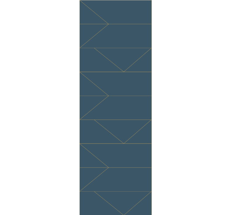 Geometriske pileformer tapet i stuen - TenStickers