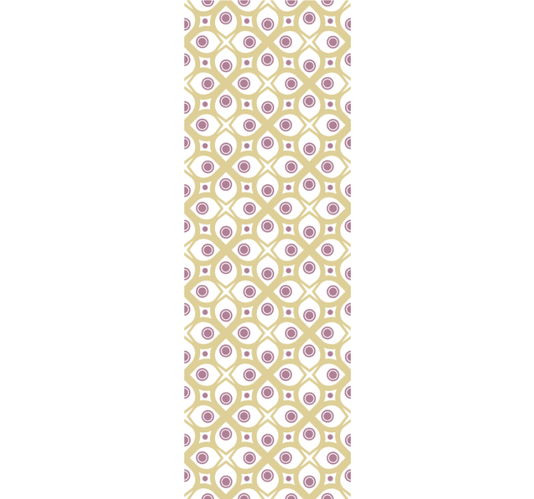 Retro øjenmønster geometrisk tapet - TenStickers