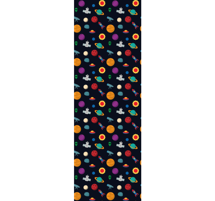 Kosmisk eventyrscene stjerne tapet - TenStickers