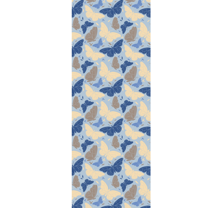 Farverige flagrende insekter tapet sommerfugl - TenStickers