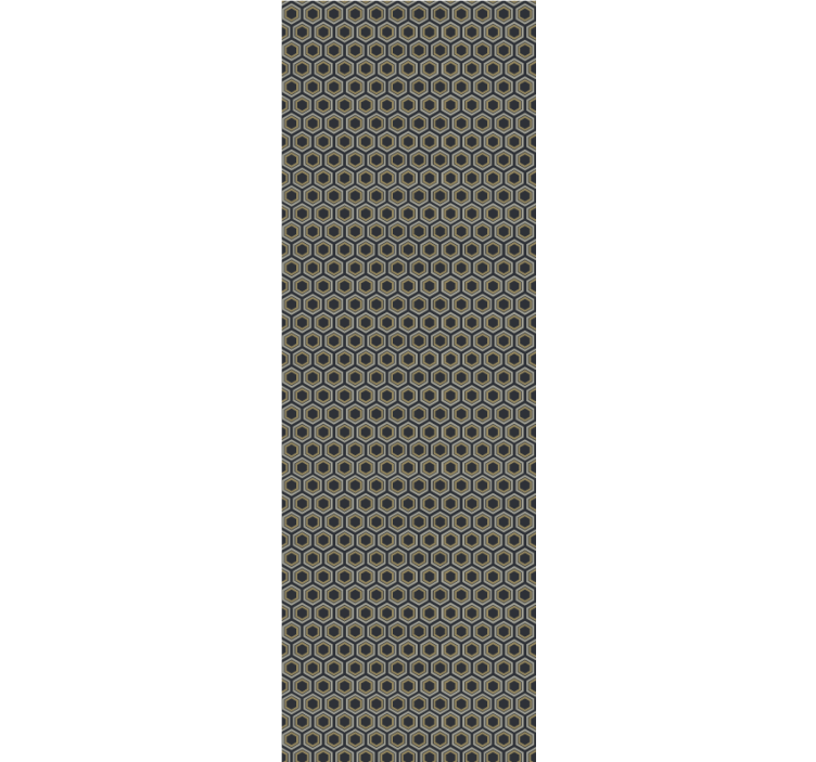 Sekskantet tekstur 3d tapet - TenStickers