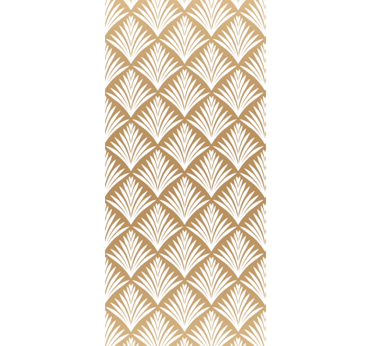 Elegante buede detaljer dekorativt tapet - TenStickers