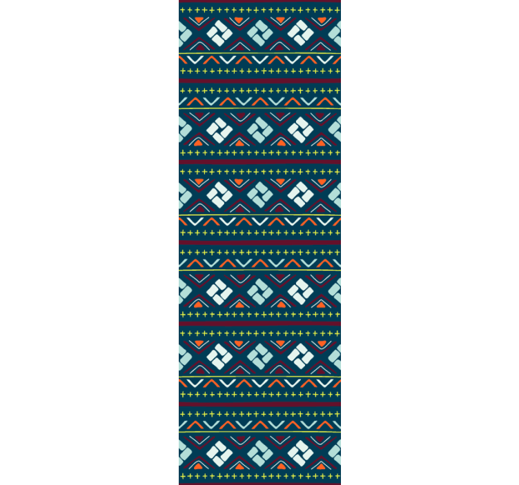 Geometriske farveblokke geometrisk tapet - TenStickers