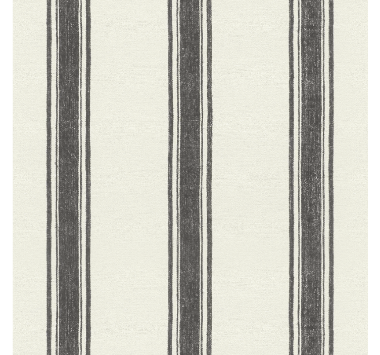 Geometrisk tapet sorte diplomatisk striber - TenStickers