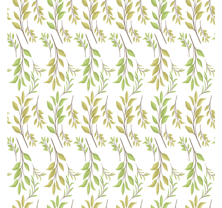 Tapet natur frodigt grønt motiv - TenStickers