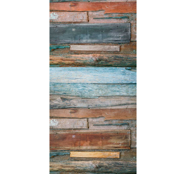 Dekorativt tapet gammel træ - TenStickers