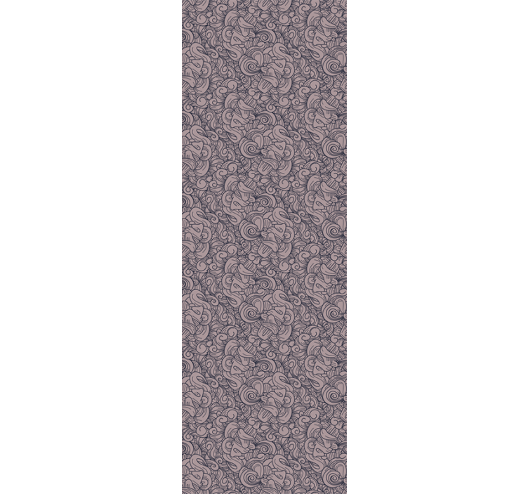 Dekorativt tapet abstract paisley kØleskab - TenStickers