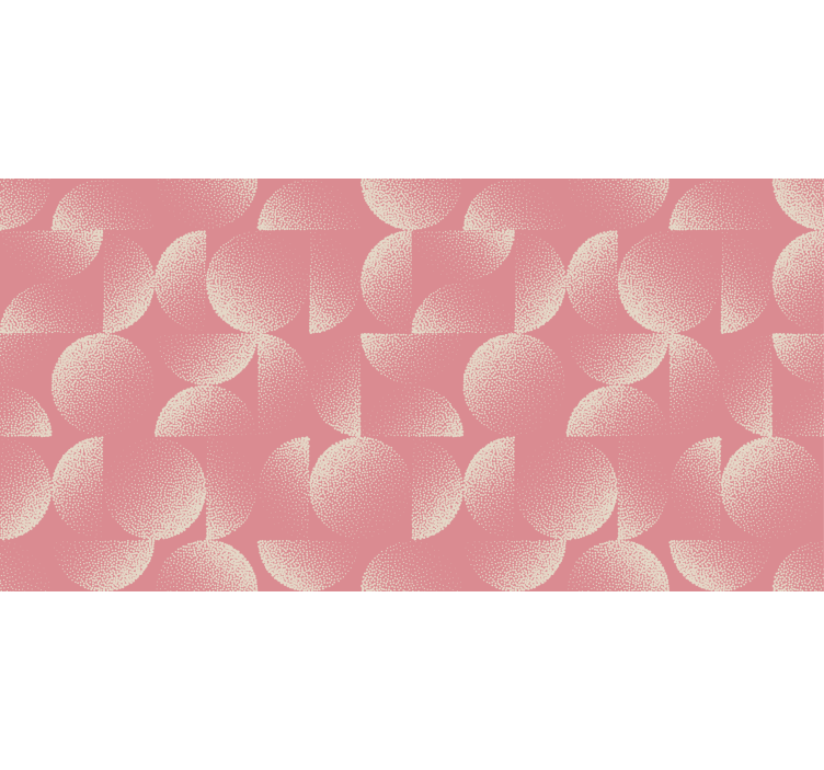 Tapet til soveværelse pastel halvcirkler - TenStickers