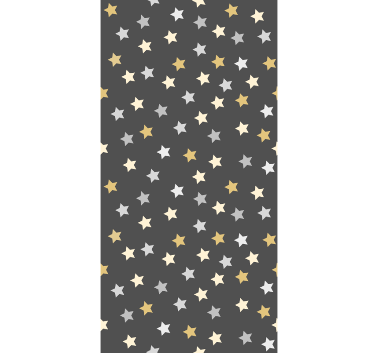 Tapet til soveværelse golden stars kallax - TenStickers