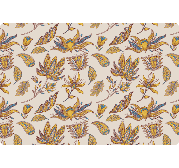 Blomster tapet paisley blomstersæt - TenStickers