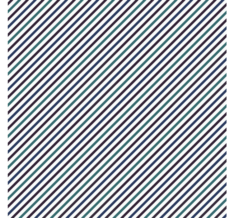 Dekorativt tapet med blå diagonale striber - TenStickers