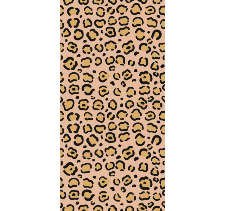 Tapet til soveværelse leopard pastel farveprint - TenStickers