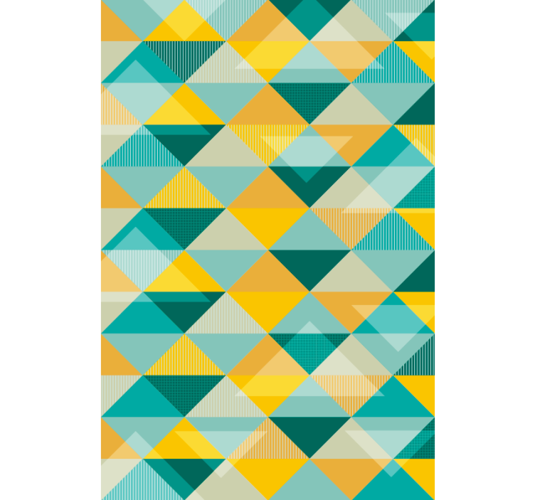 Tapet til gang geometrisk triangle array - TenStickers