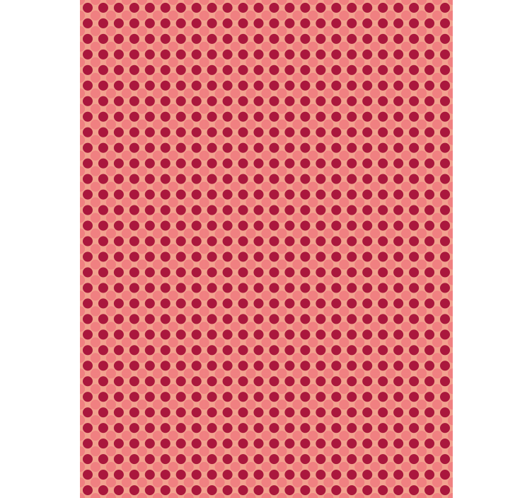 Tapet til gang med geometrisk prikmønster - TenStickers