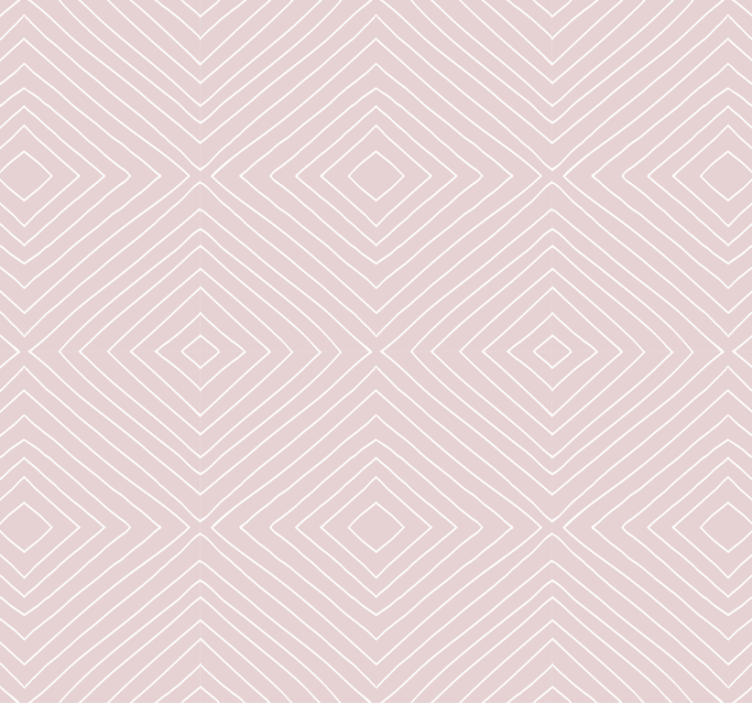 Tapet til gang minimalistisk rosa firkantet mønster - TenStickers