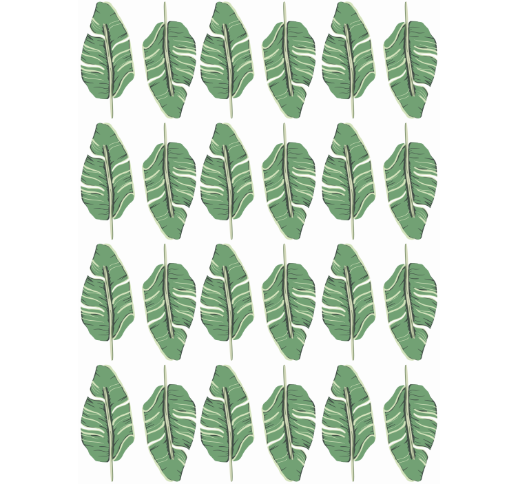 Tapet natur med overdådigt bladmotiv - TenStickers