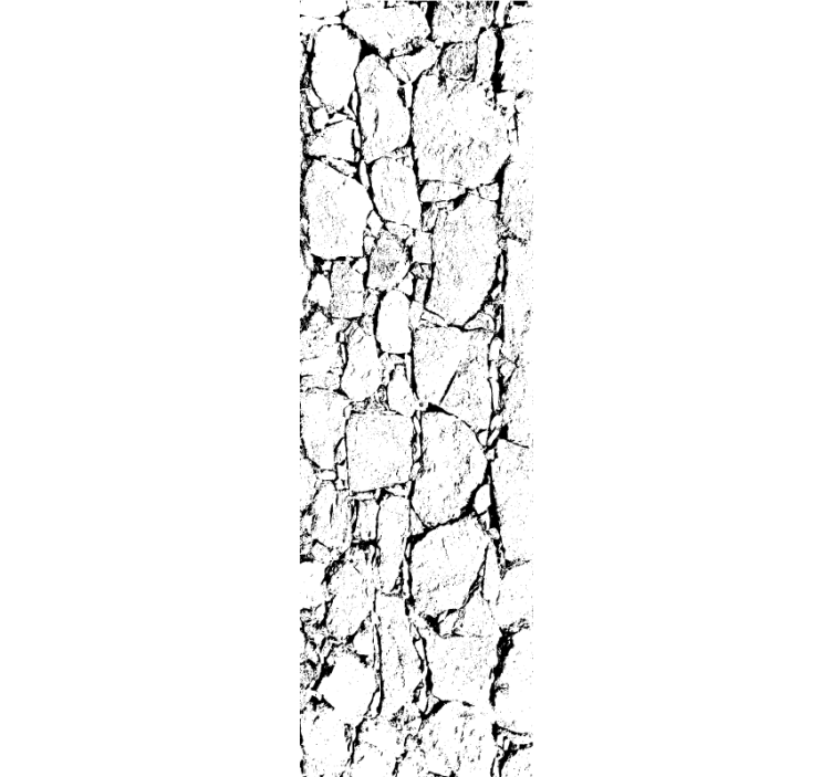 Marmor tapet i sprækket grå stil - TenStickers