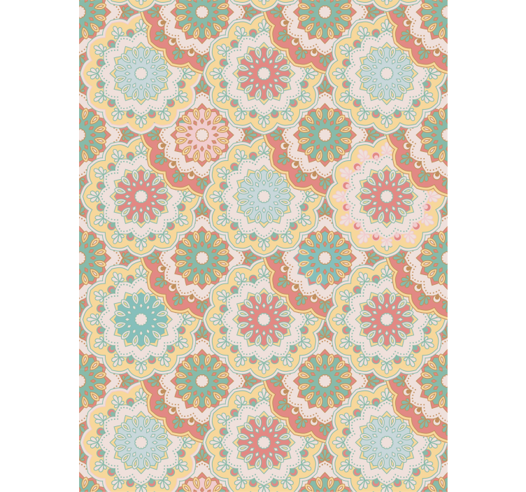 Tapet til gang i stof "granny chic" - TenStickers