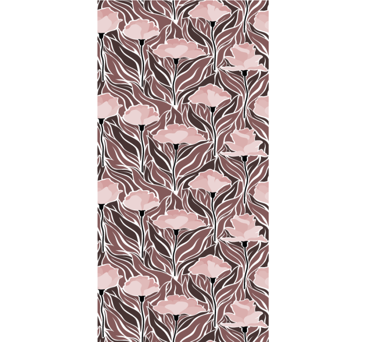 Tapet til gang elegante beige mønstre - TenStickers
