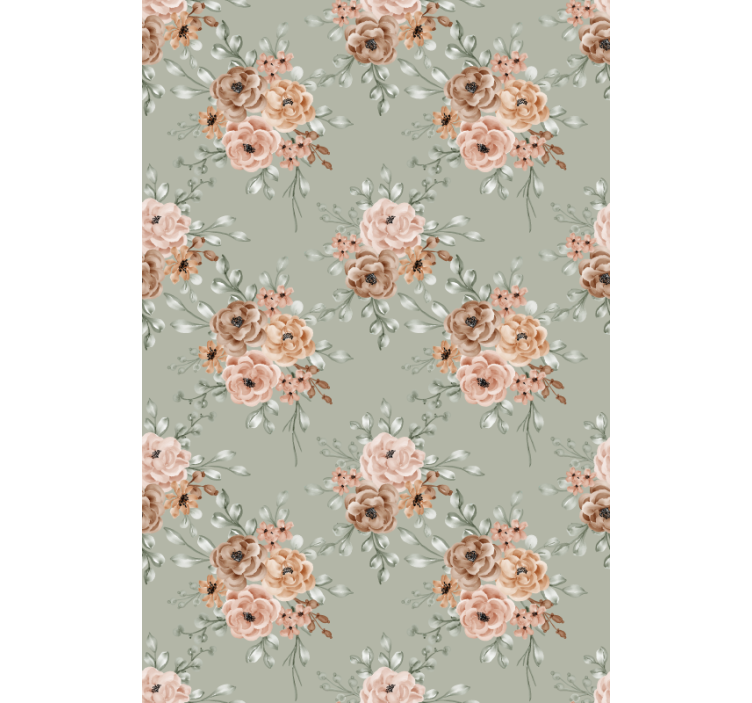 Tapet til gang smukt beige arrangement - TenStickers