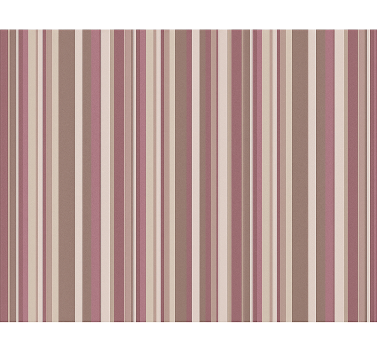 Stribet pink tapet til soveværelse - TenStickers