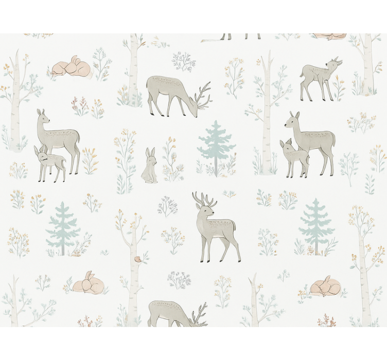 Børns blomster tapet til soveværelse - TenStickers