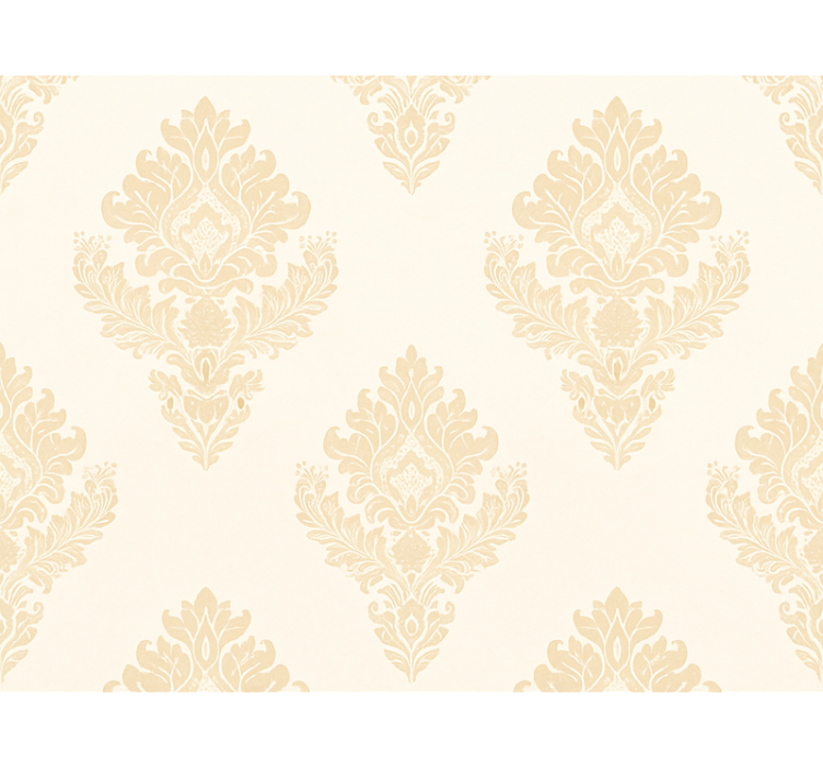 Tapet til soveværelse classic beige damask - TenStickers