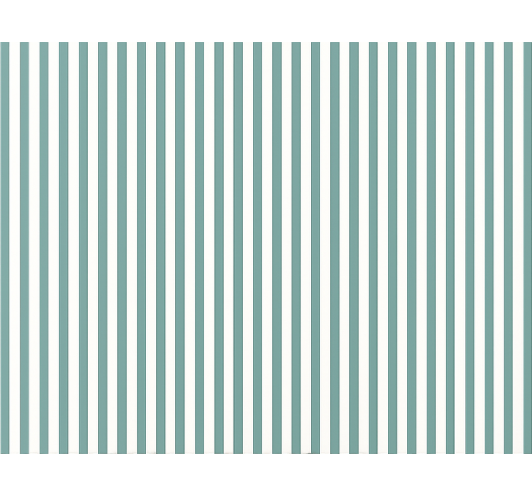 Vertikal tapet i teal striber - TenStickers