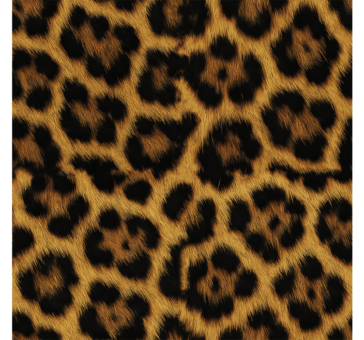 Tapet til soveværelse leopard fluffy motiv - TenStickers