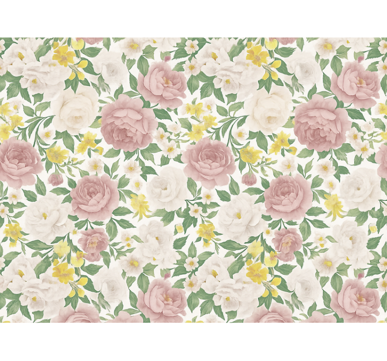 Tapet til soveværelse smoky mystisk botanisk motiv - TenStickers