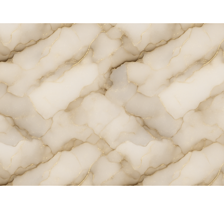 Tapet til soveværelse i luksuriøst hvidt og guld marmor - TenStickers